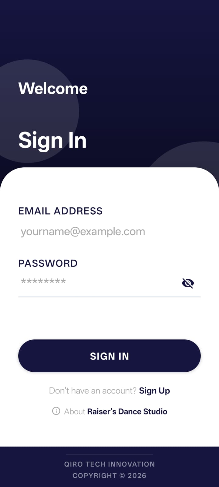 Application Screen