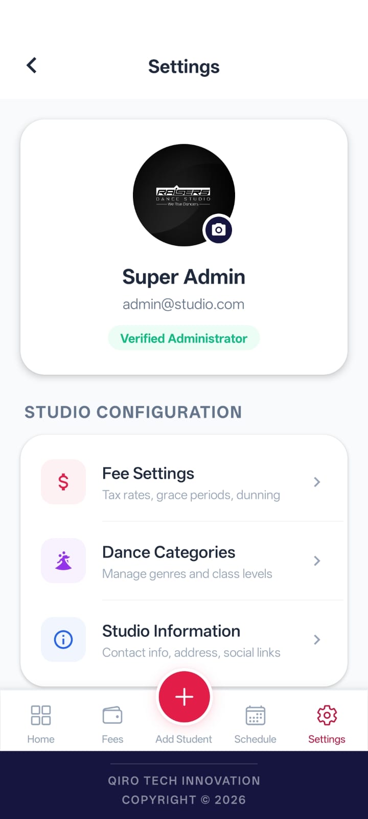 Application Screen