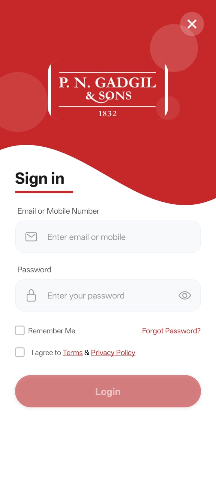 Application Screen